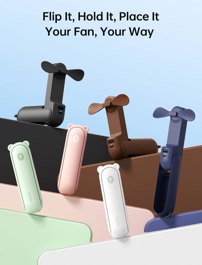 JISULIFE 3-in-1 Portable Power Fan