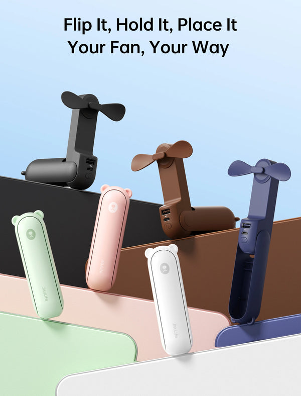 JISULIFE 3-in-1 Portable Power Fan