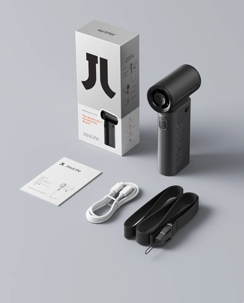 JISULIFE Turbo Handheld Pocket Fan