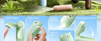 JISULIFE 3-in-1 Portable Power Fan