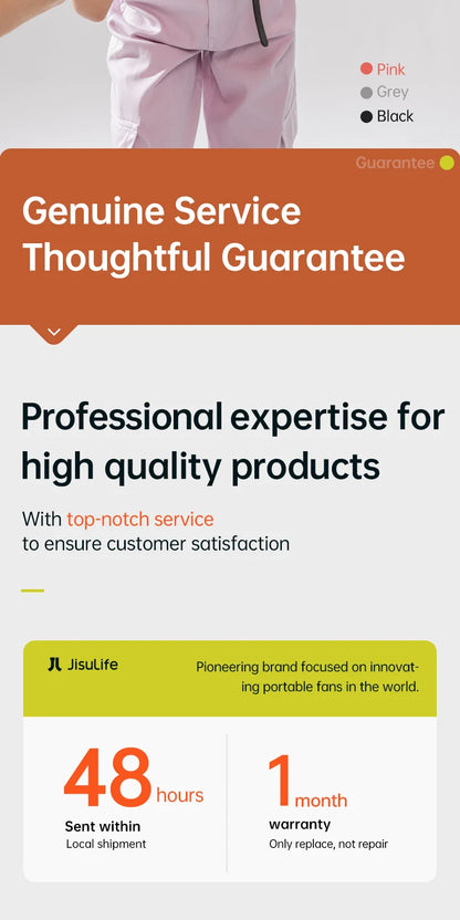 JISULIFE Turbo Handheld Pocket Fan