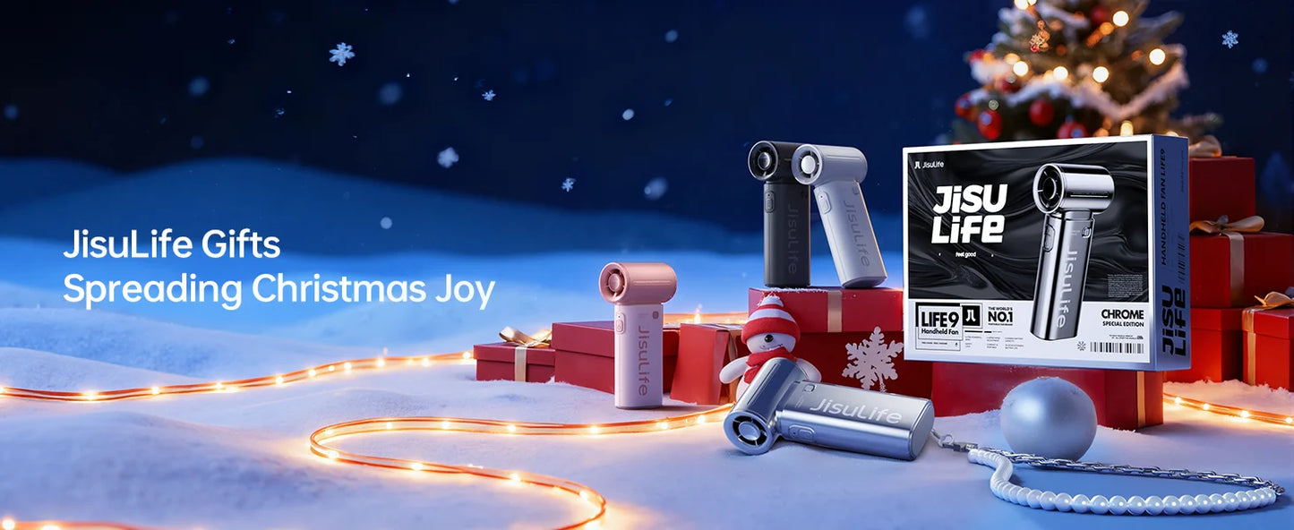 JISULIFE Turbo Handheld Pocket Fan